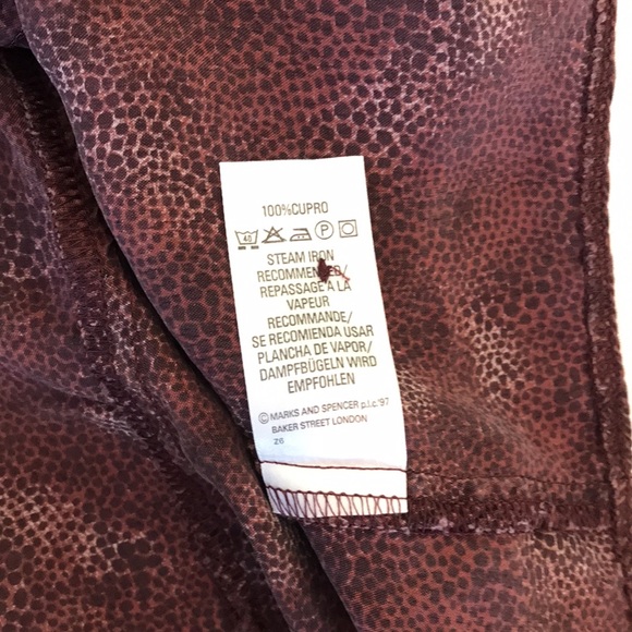 Vintage 1990s Marks & Spencer Brown Shirt Size 42. - Picture 6 of 6